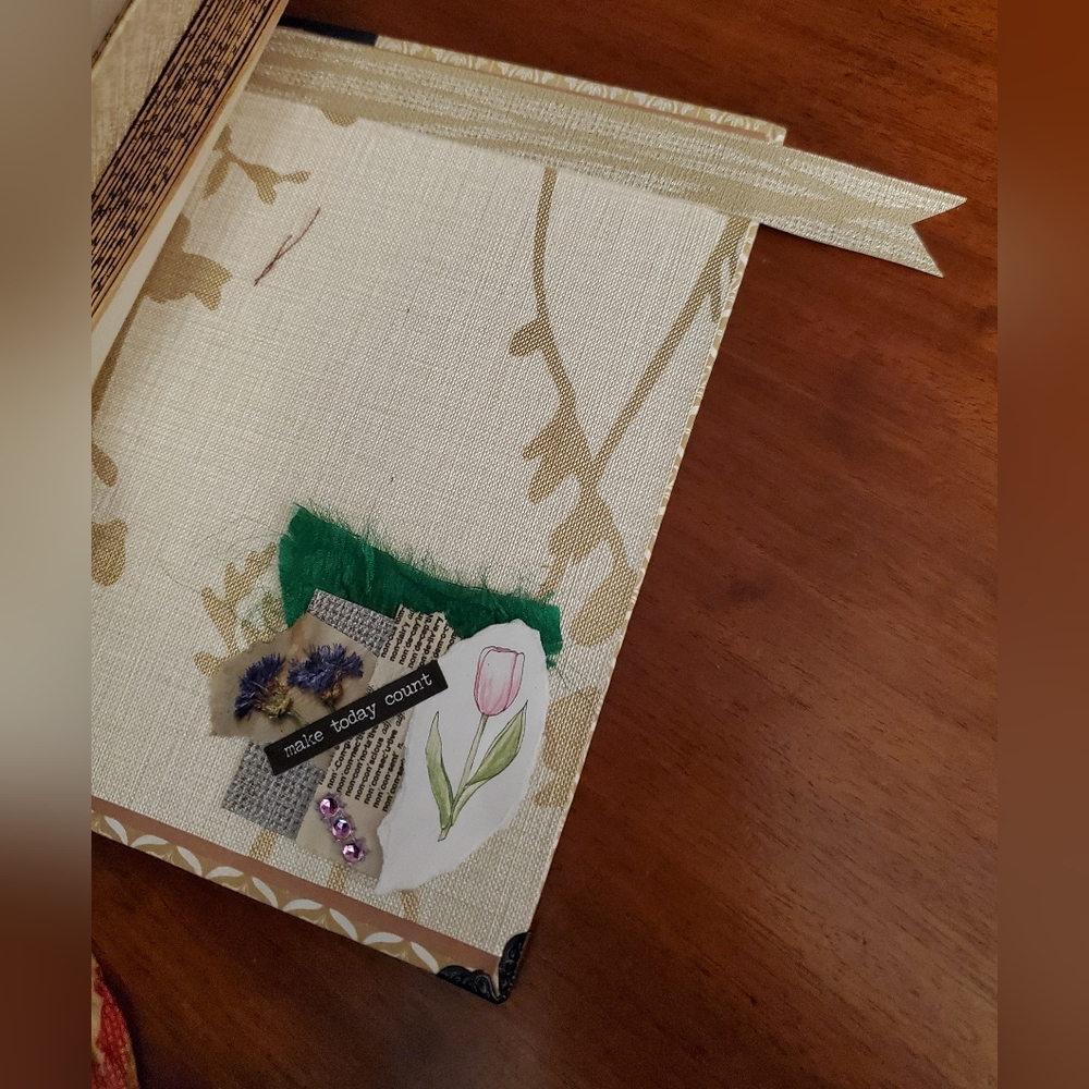 😀 HAND CRAFTED altered book junk journal, card holder vintage - Picture 7 of 17